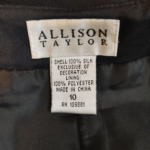 Allison Taylor Women's Black Casual Multi Color Polka Dot Dress Pants 10 - Picture 2 of 2